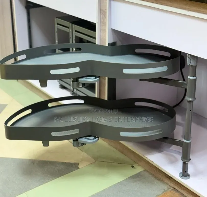 Pull-Out Magic Corner Kitchen Pot Storage (2-Tier)