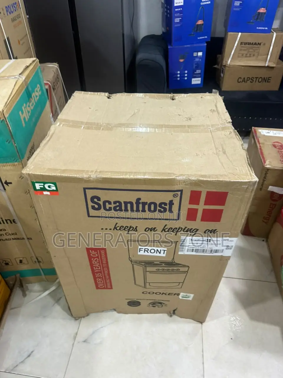 Scanfrost 60by60 High Performance 4 Burner Gas Cooker