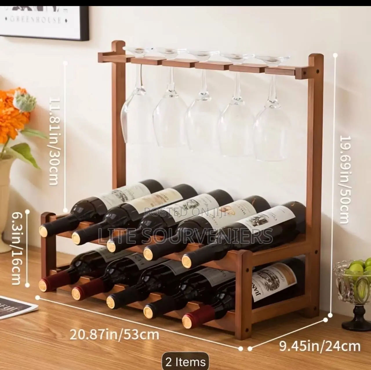 Wine Rack Glass Holder