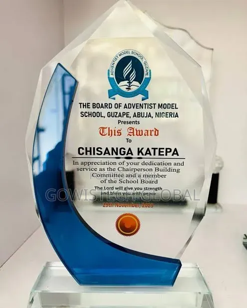 Crystal Award Plaques in Nigeria