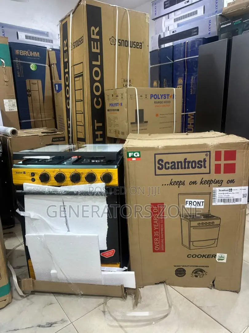 Scanfrost 60x60 4 Burner Freestanding Oven Cooker