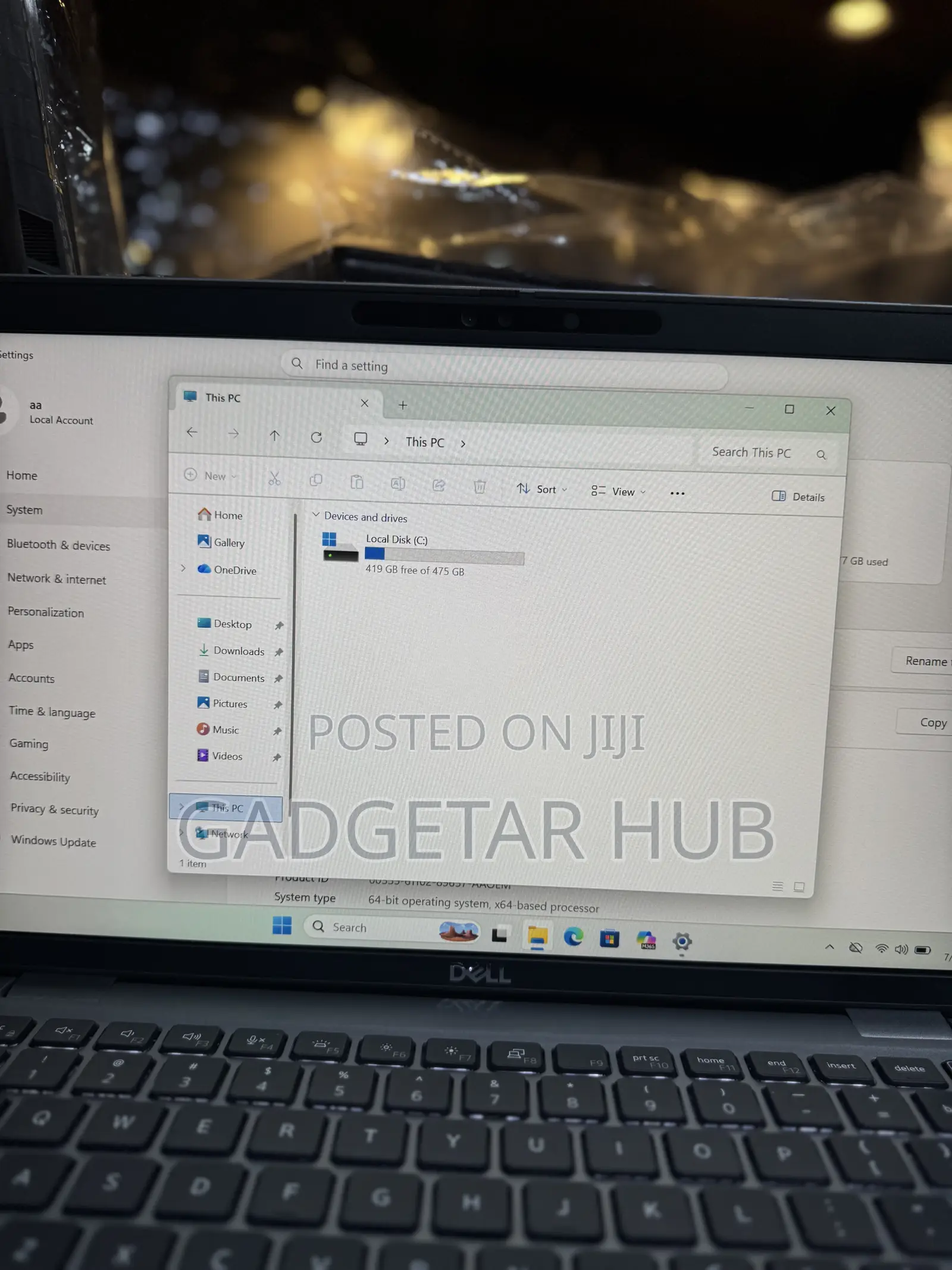 Laptop Dell 16GB Intel Core i7 SSD 512GB