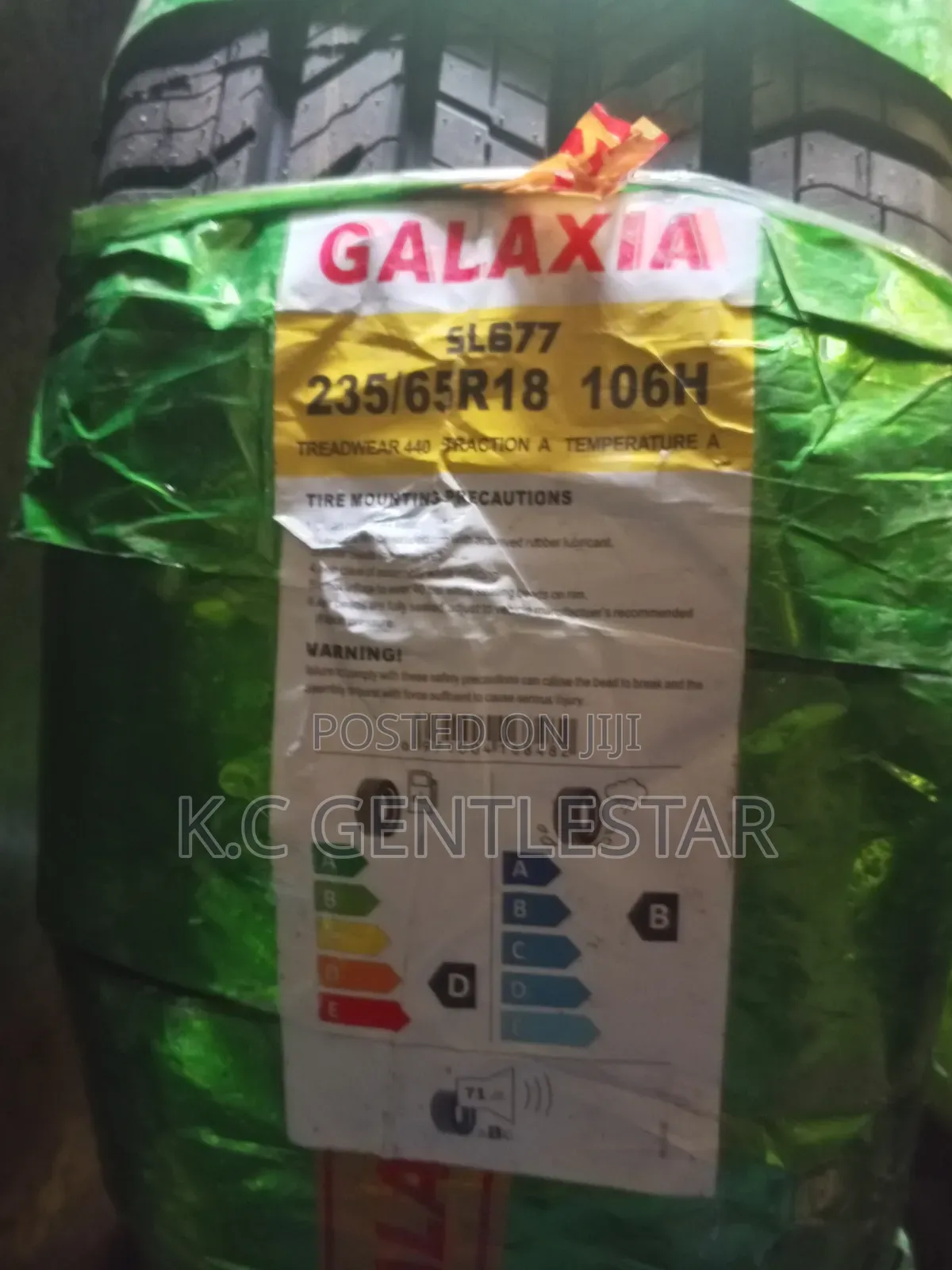 Brand New Galaxia Tyres for Cars and SUV