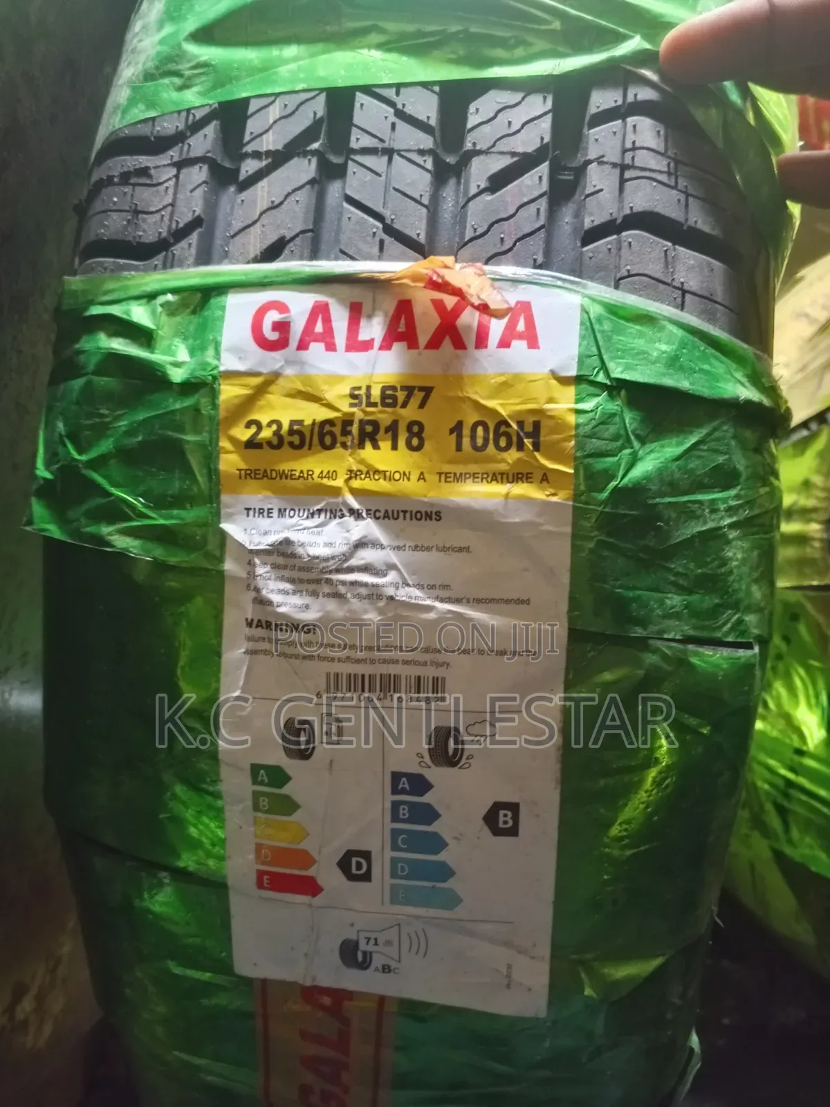 Brand New Galaxia Tyres for Cars and SUV