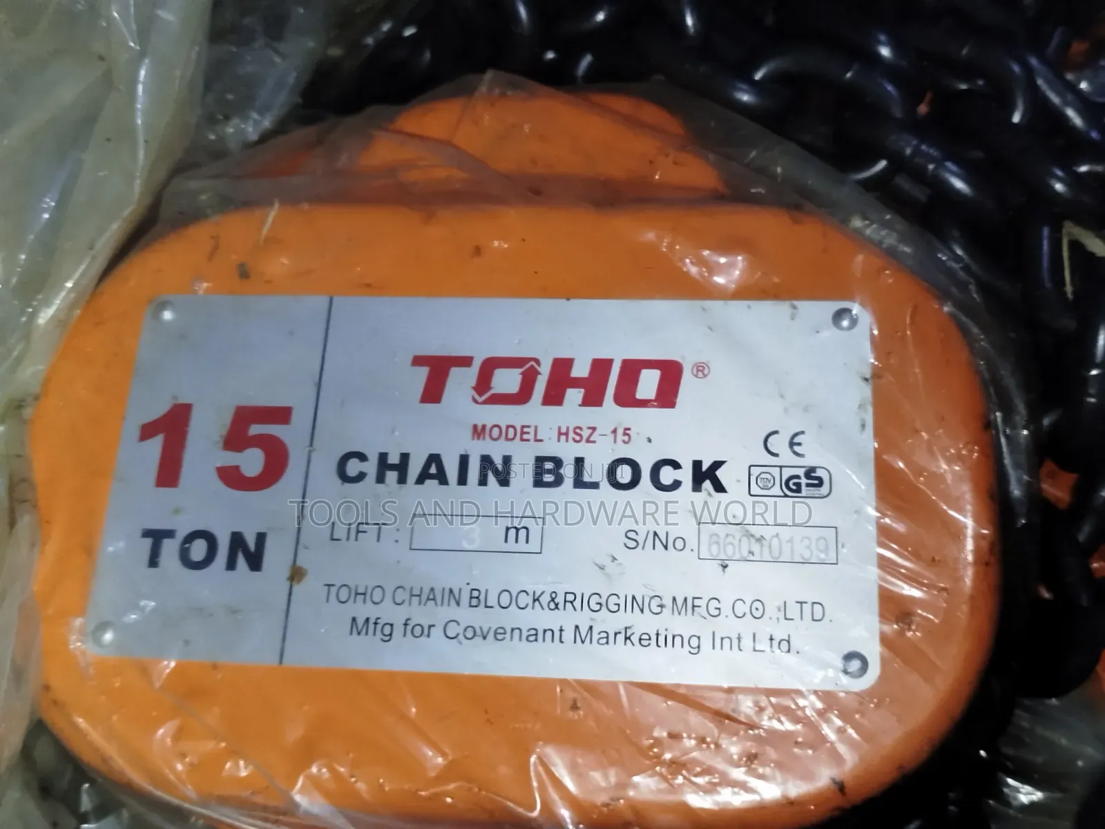 15ton Manual Chain Block
