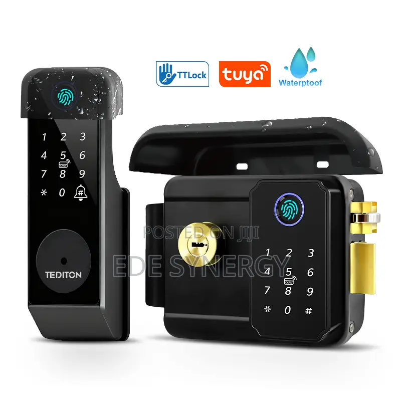Tuya Gate Lock With App Fingerprint and Code for Outdoor Use