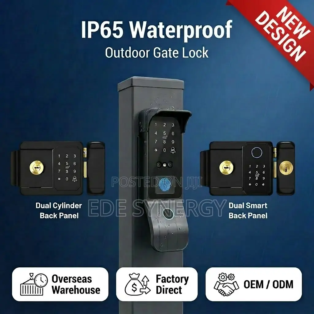 Tuya Gate Lock With App Fingerprint and Code for Outdoor Use