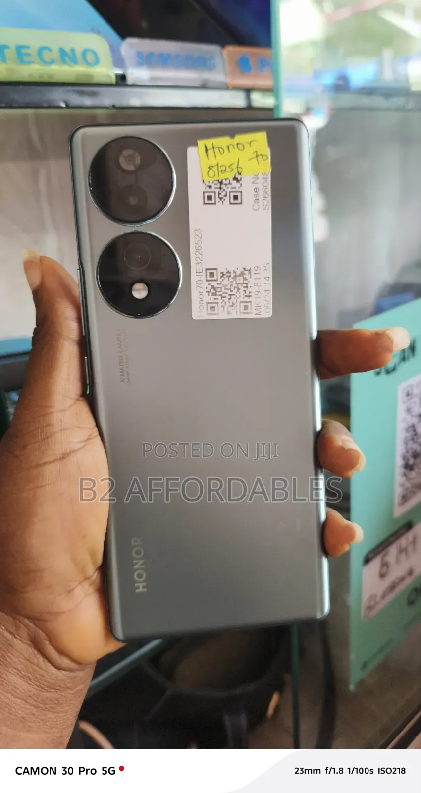Honor 70 256 GB Black