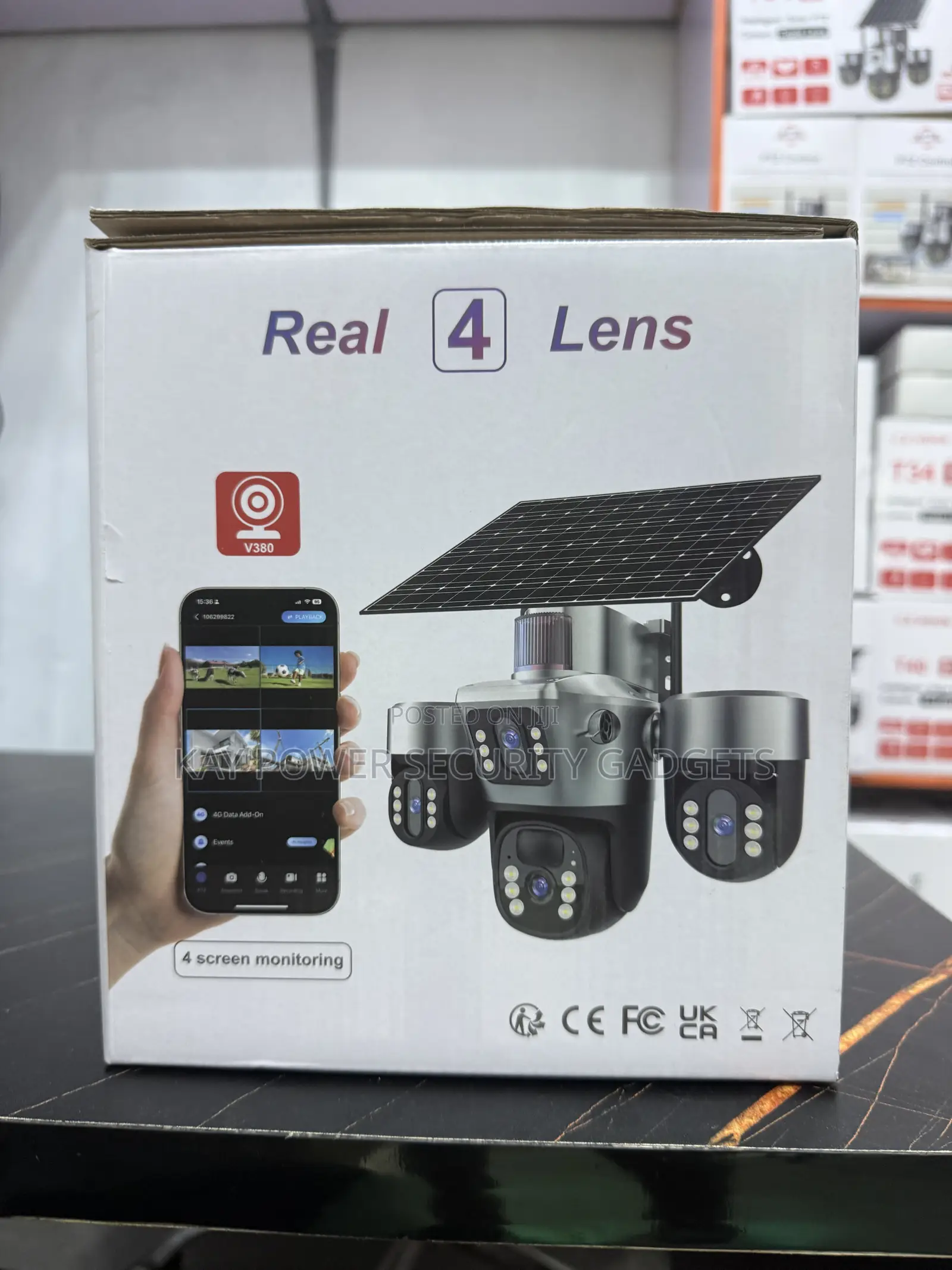 4G 4 Lens Solar Camera T40