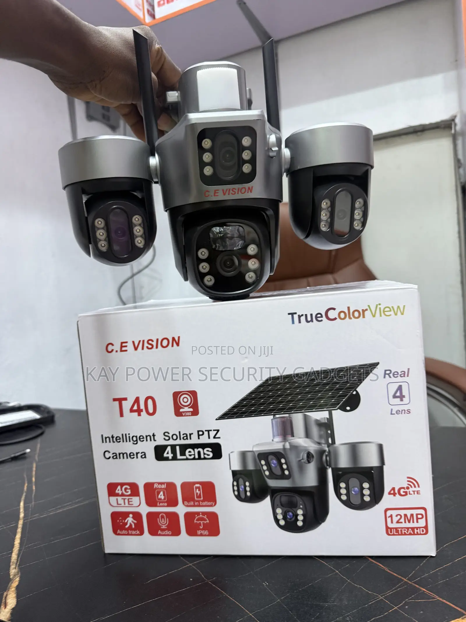 4G 4 Lens Solar Camera T40