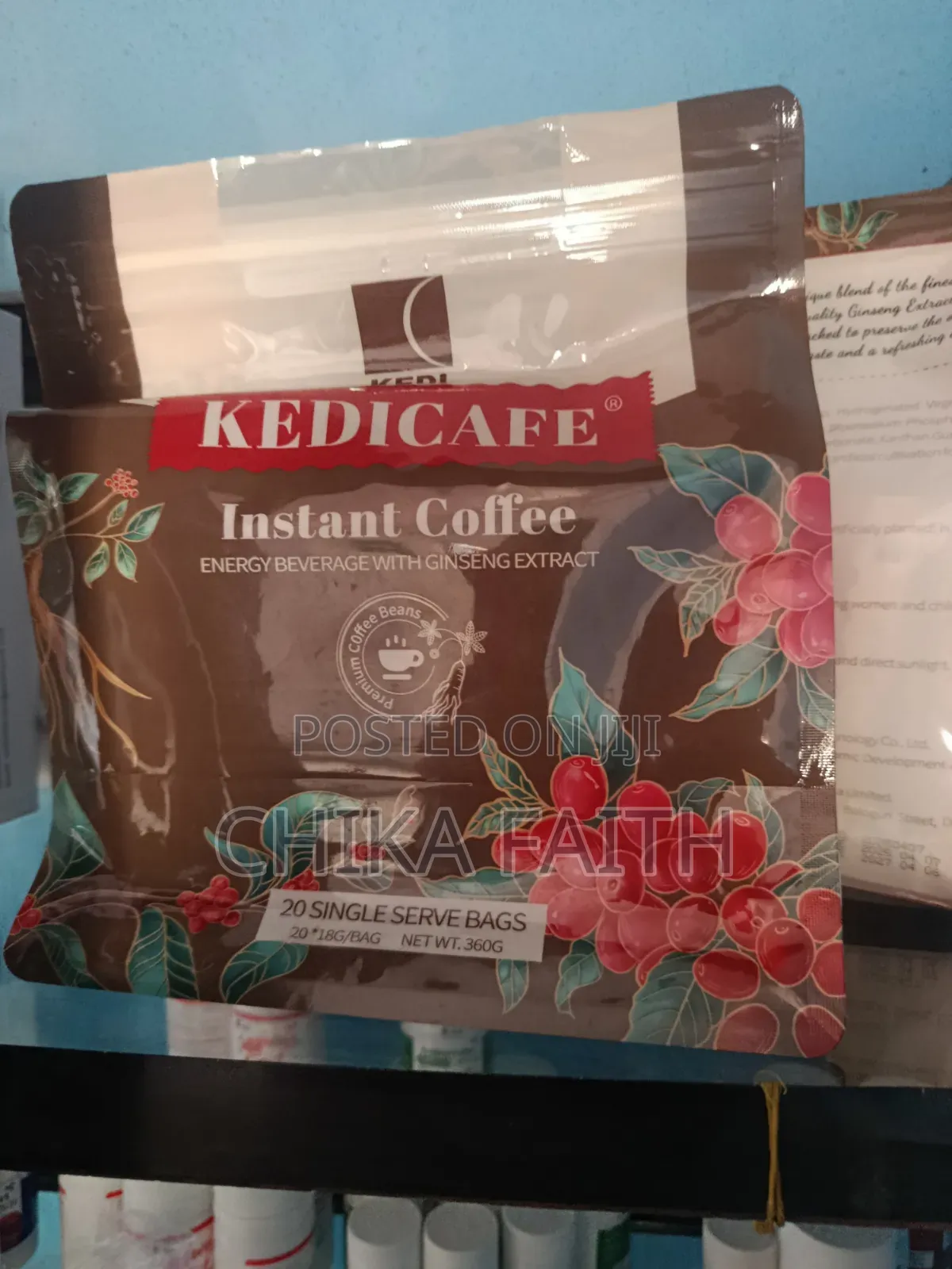 Boost Your Energy Brain Power! Kedi Ginseng Coffee (20 Sachets)