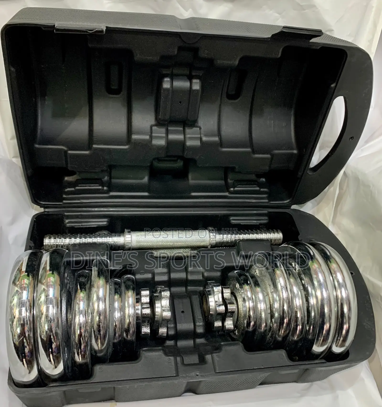 20Kg Adjustable Crome Dumbbell Set