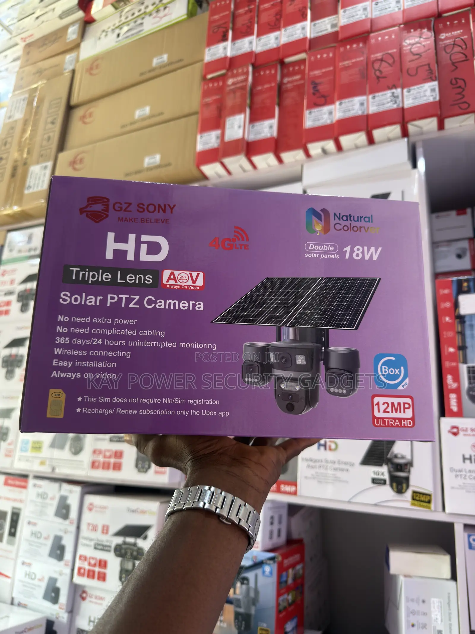 Ubox 3 Lens Solar Camera