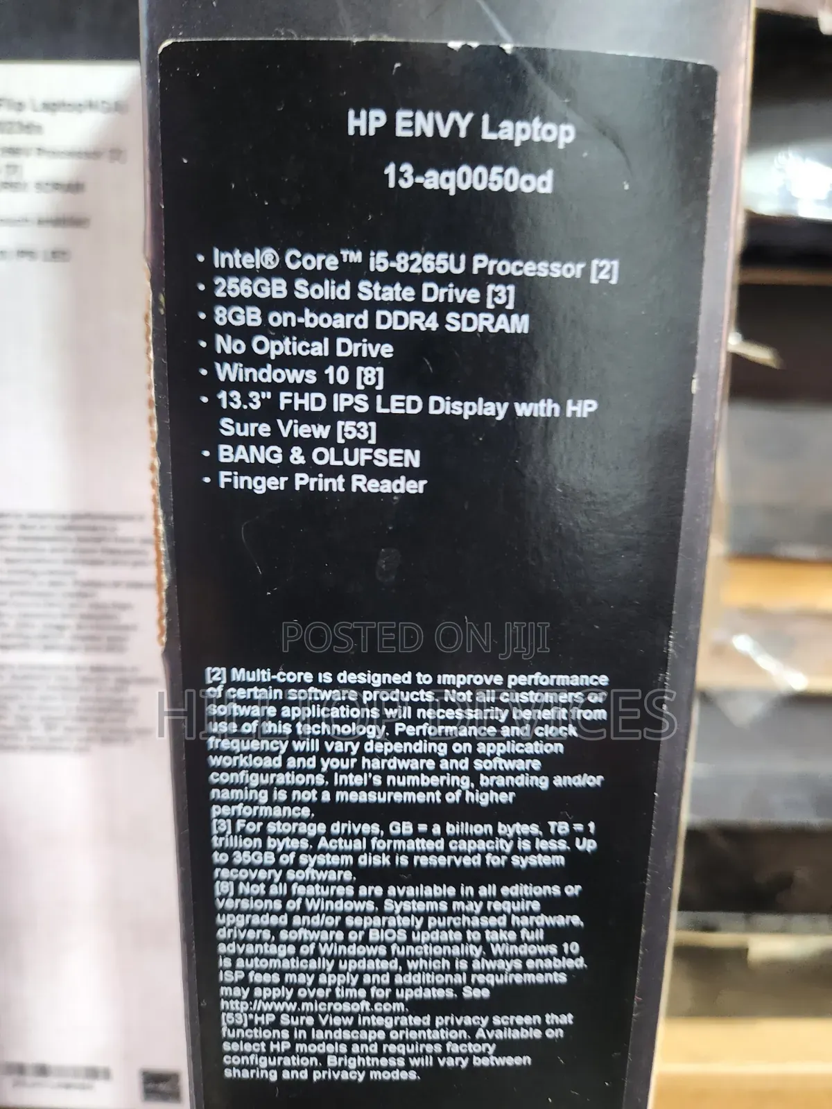 New Laptop HP Envy 13 8GB Intel Core i5 SSD 256GB