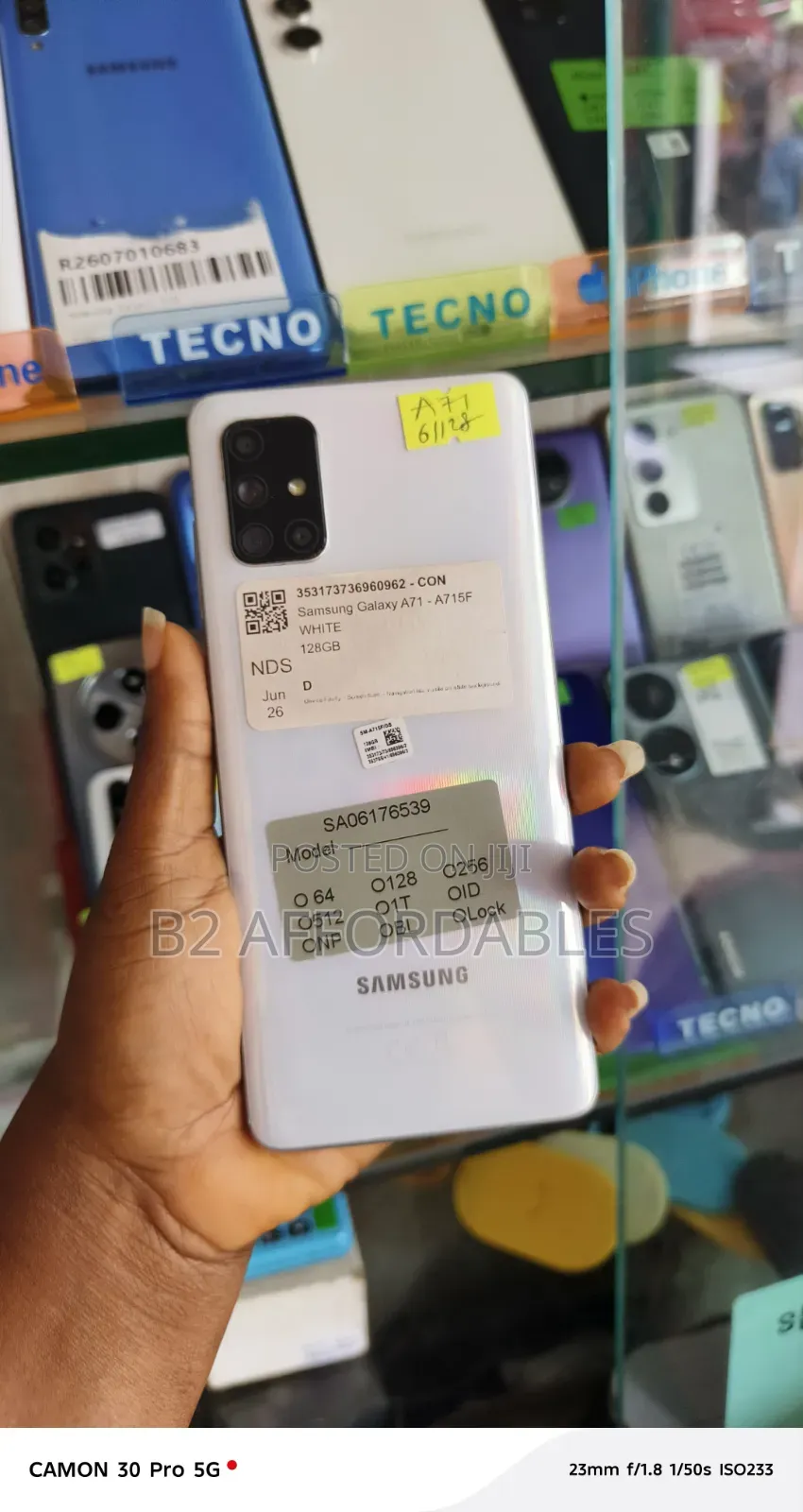 Samsung Galaxy A71 128 GB White
