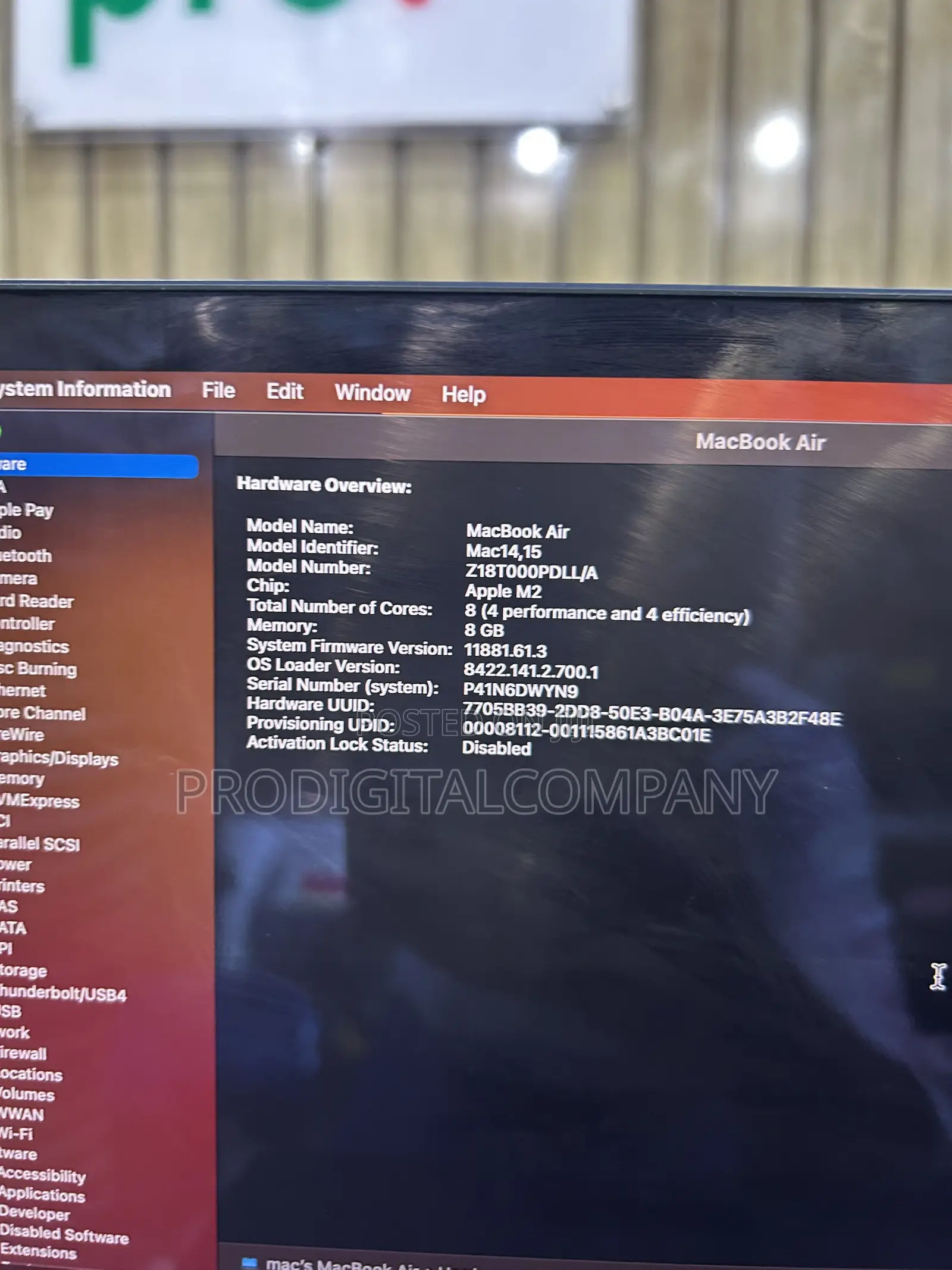 Laptop Apple MacBook Air 2023 M2 8GB Apple M2 SSD 256GB