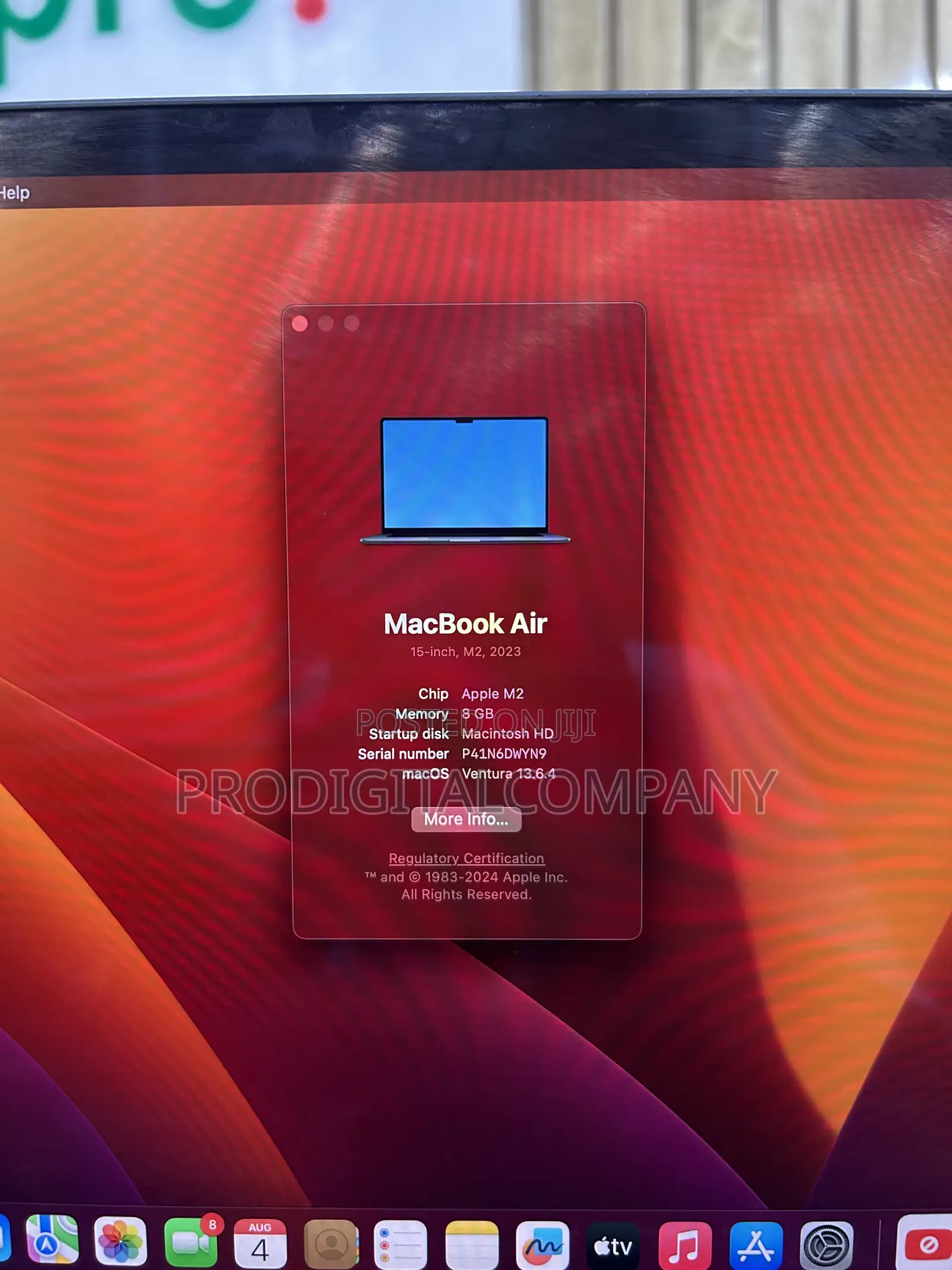 Laptop Apple MacBook Air 2023 M2 8GB Apple M2 SSD 256GB