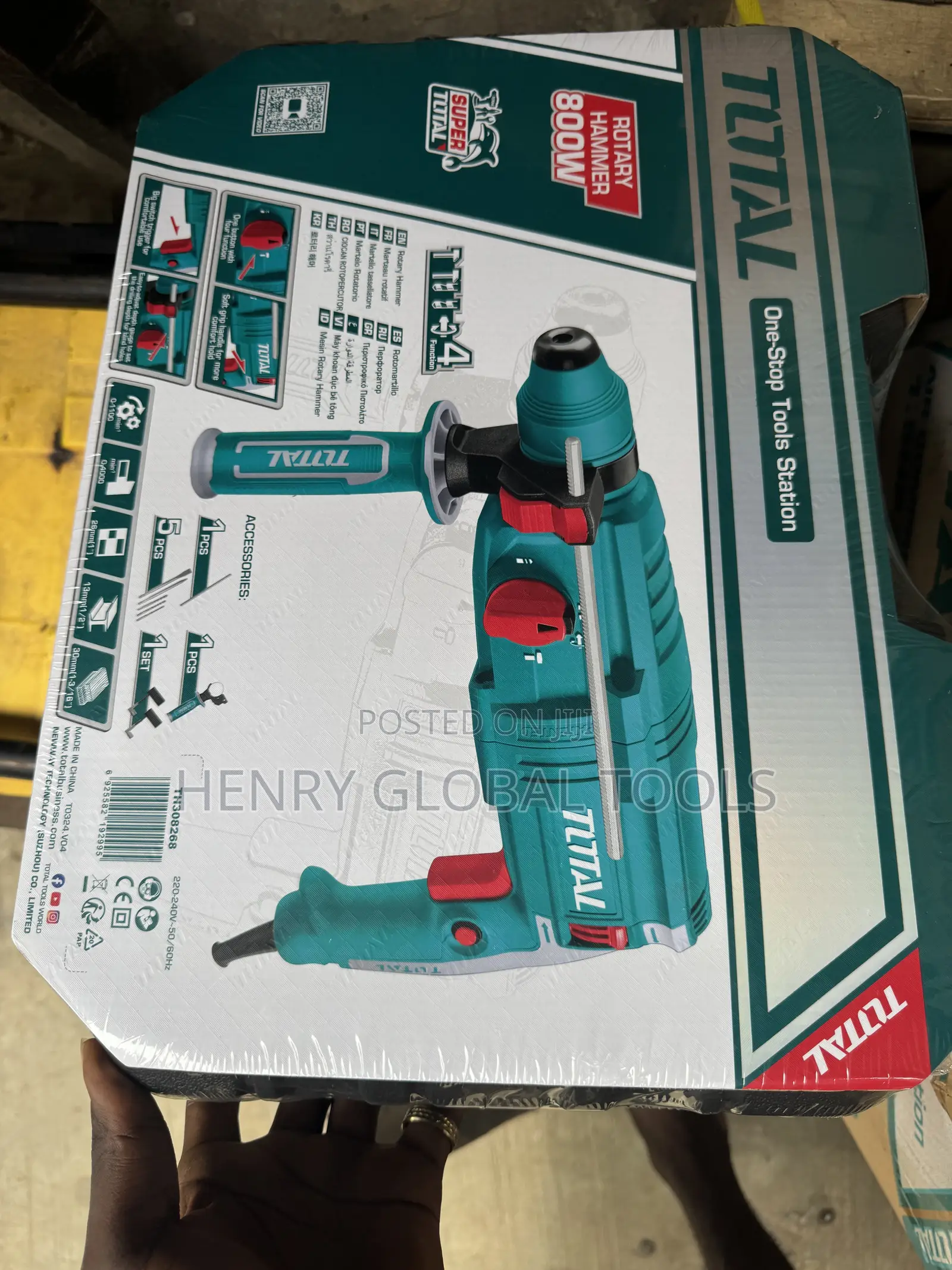 800w Total Electric Rotary Hammer Machine