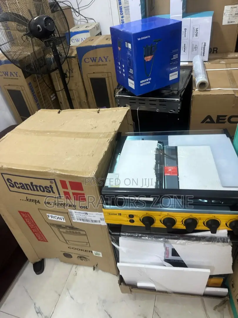 Scanfrost 60x60 4 Burner Gas Cooker With Thermostat