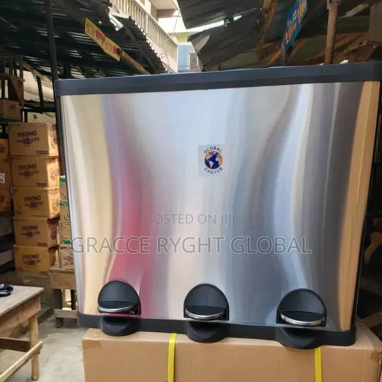 3 Compartment Pedal Bin