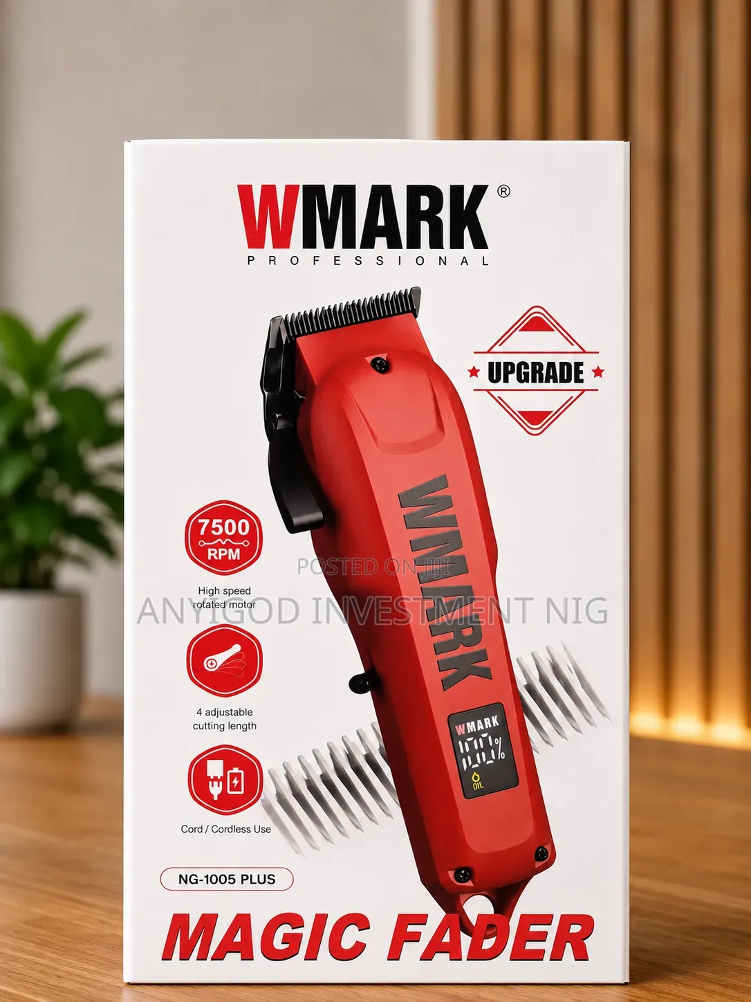 Wmark Corded/Cordless Rechargeable Clipper