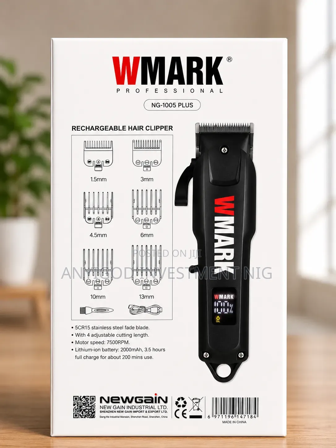 Wmark Corded/Cordless Rechargeable Clipper