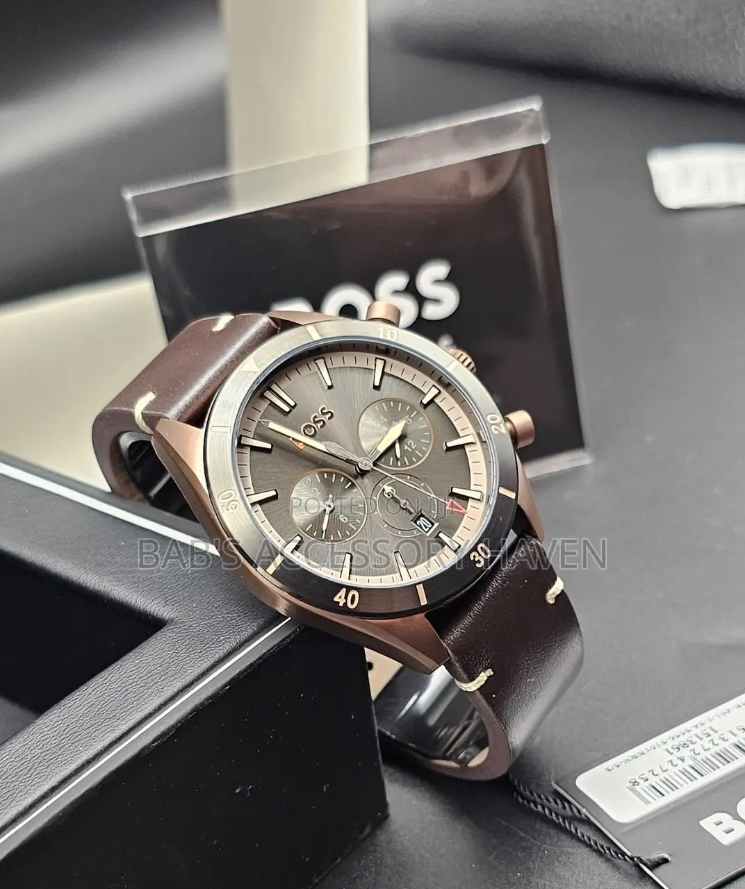 High Quality Hugo Boss Leather Watch