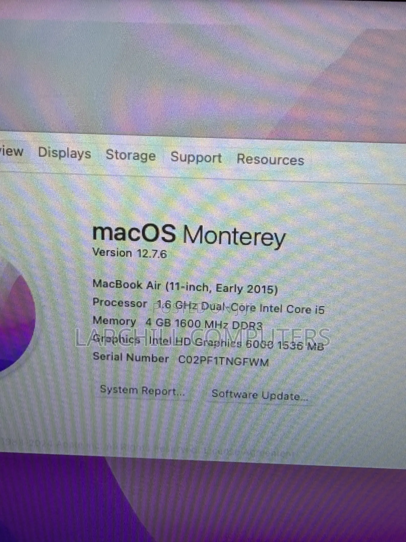 Laptop Apple MacBook Air 2015 4GB Intel Core i5 SSD 128GB
