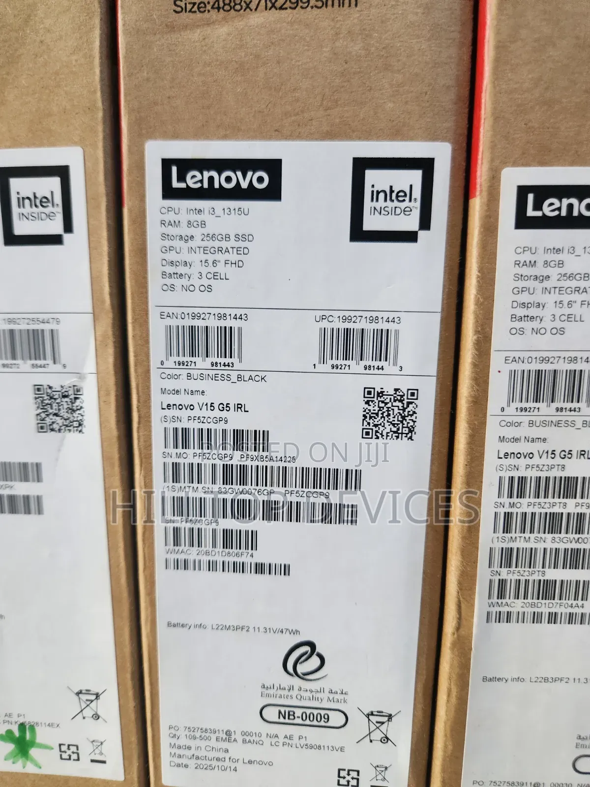 New Laptop Lenovo V15 8GB Intel Core i3 SSD 256GB
