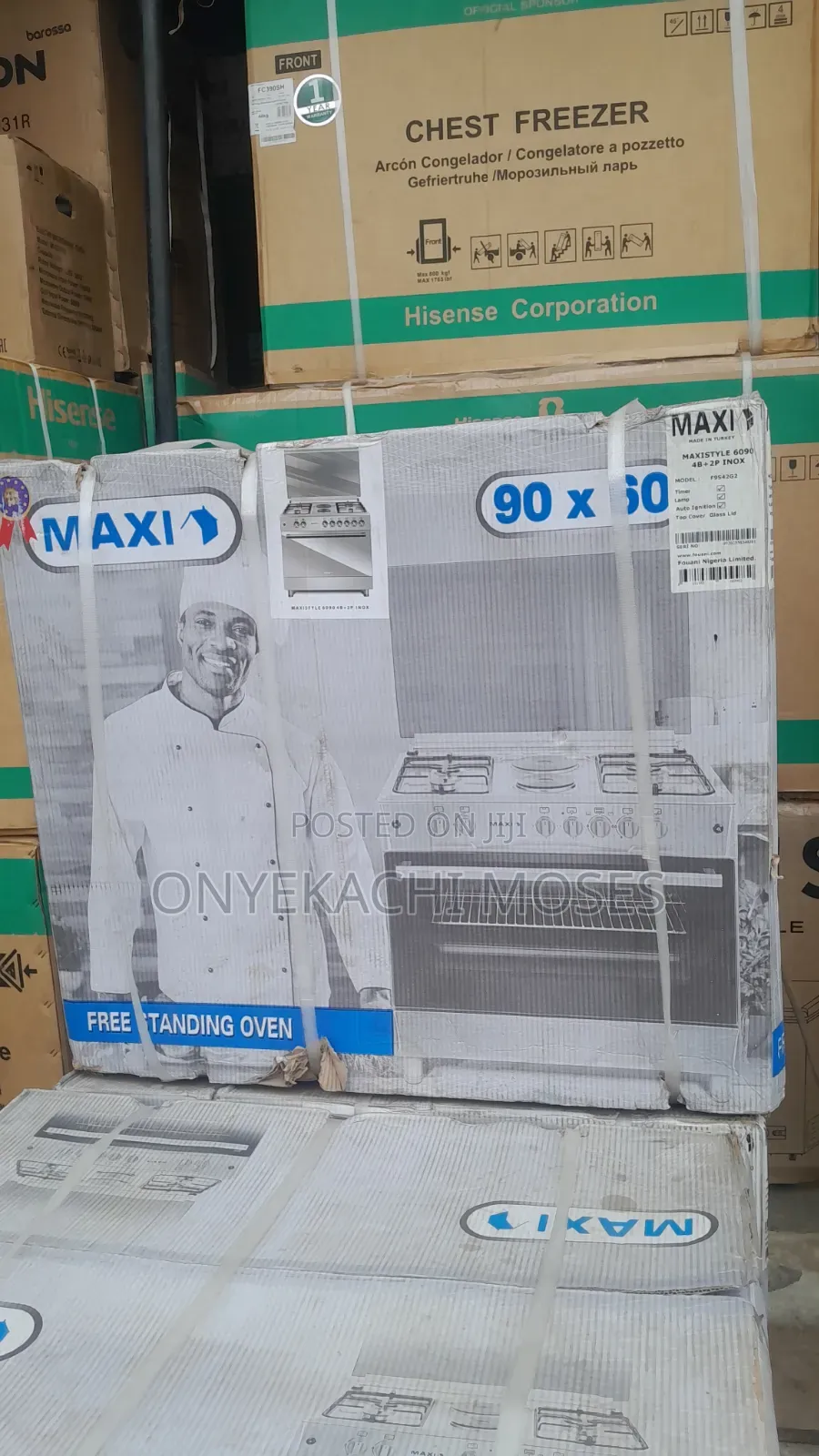 Maxi Standing Gas Cooker 60×90
