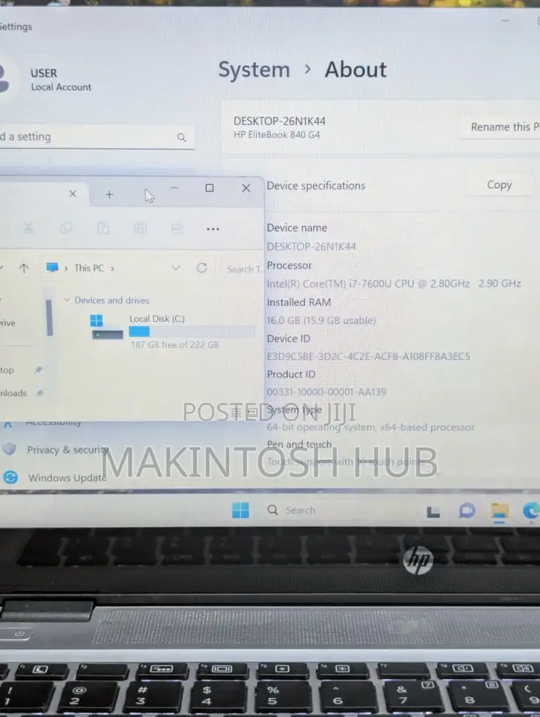 Laptop HP EliteBook 840 G4 16GB Intel Core i7 SSD 256GB