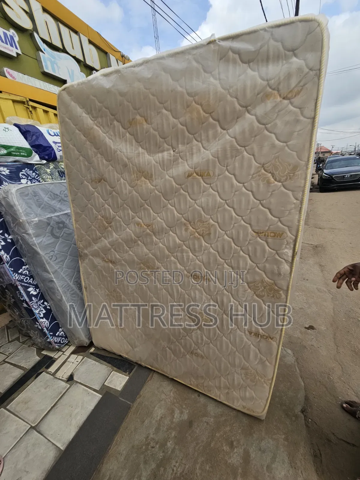 Mouka Semi Orthopaedic Imported Fabric 75 by 54 by 8