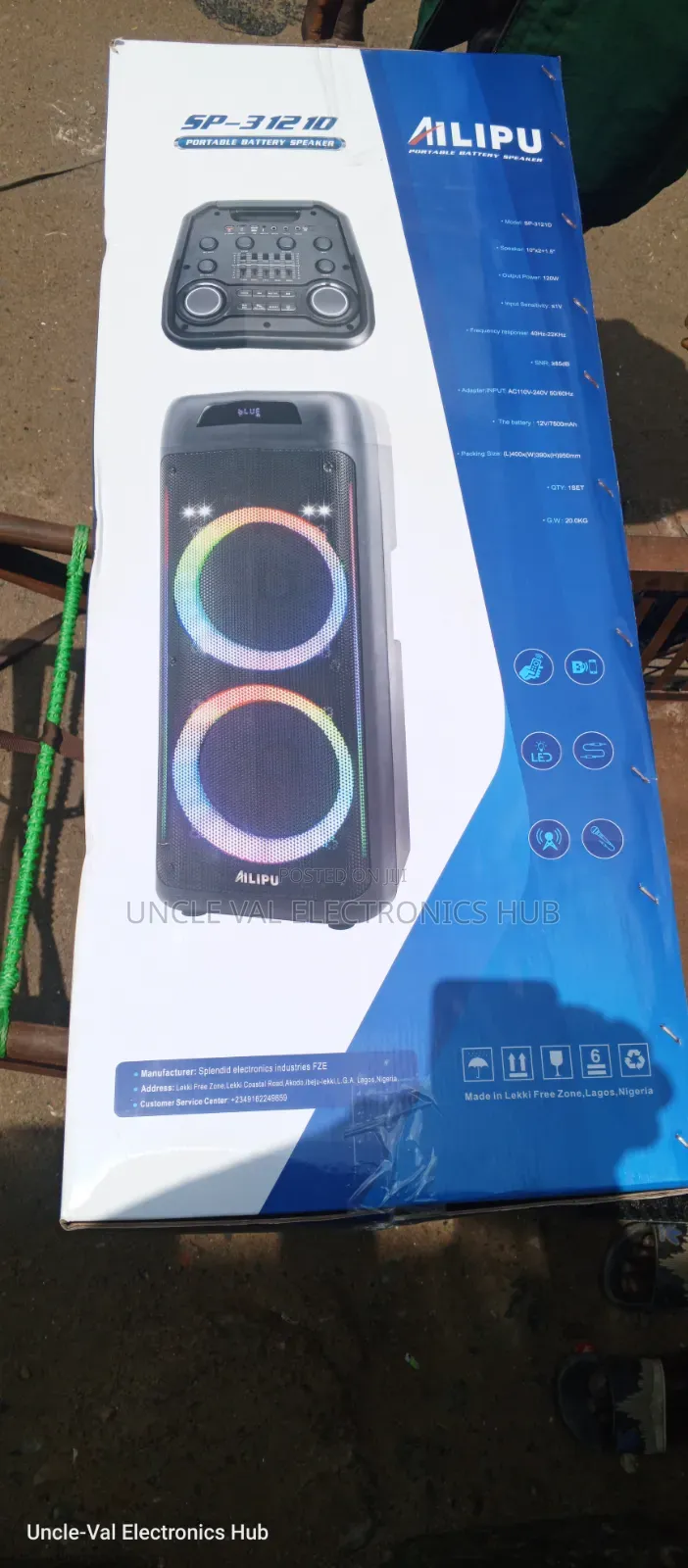 Ailipu Portable Battery PA Speaker System (SP-3121D)