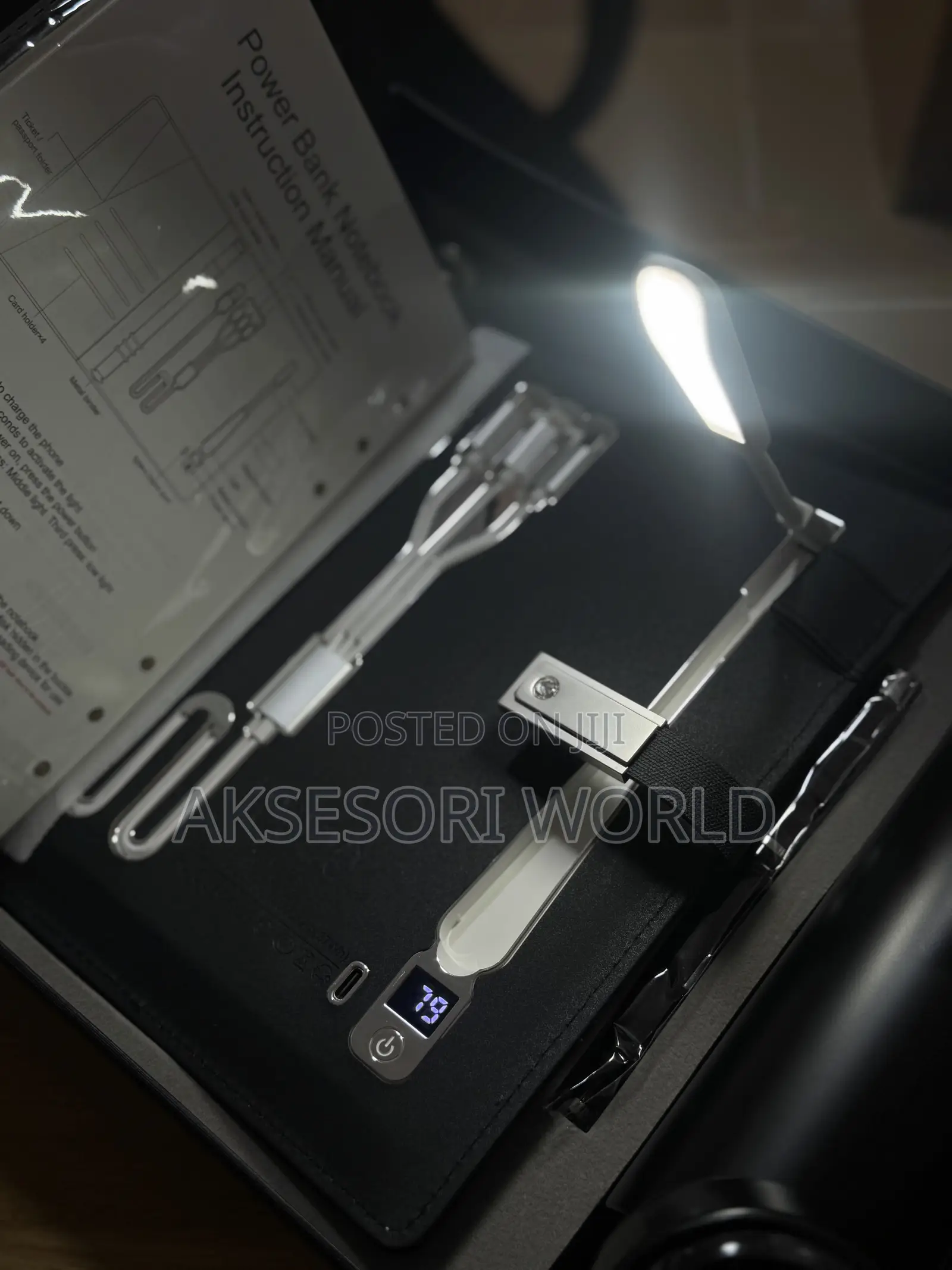 Smart Notebook With Power Bank, Lamp Corporate Gift Set