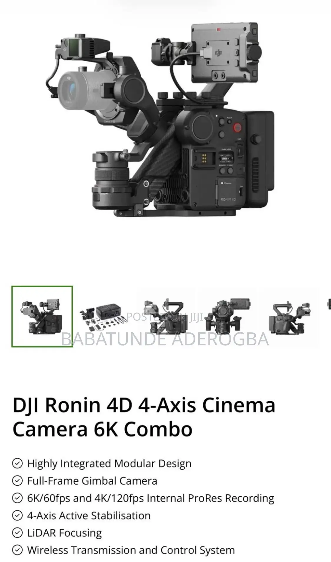 Dji Ronin 4d 4 Axis Cinema Camera Combo