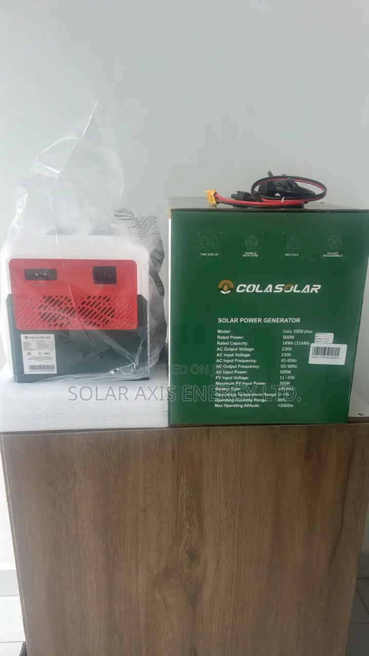 COLA 1000 Plus Solar Generator 500W | Backup Power Solution