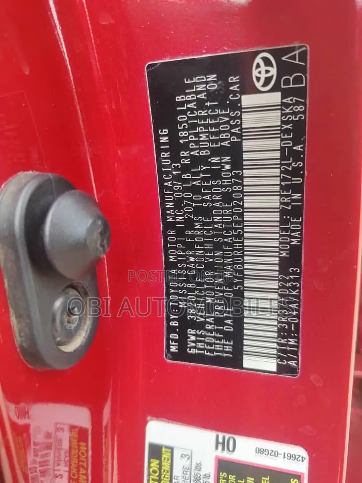 Toyota Camry SE 4dr Sedan (2.5L 4cyl 6A) 2014 Red
