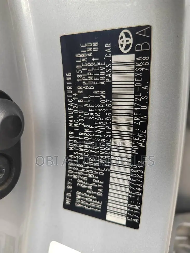 Toyota Corolla S 4dr Sedan (1.8L 4cyl CVT) 2014 Silver