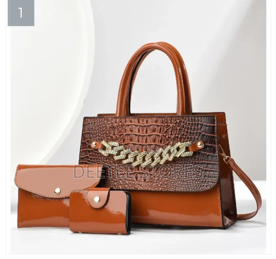 3pcs Women Fashion Handbag Set,