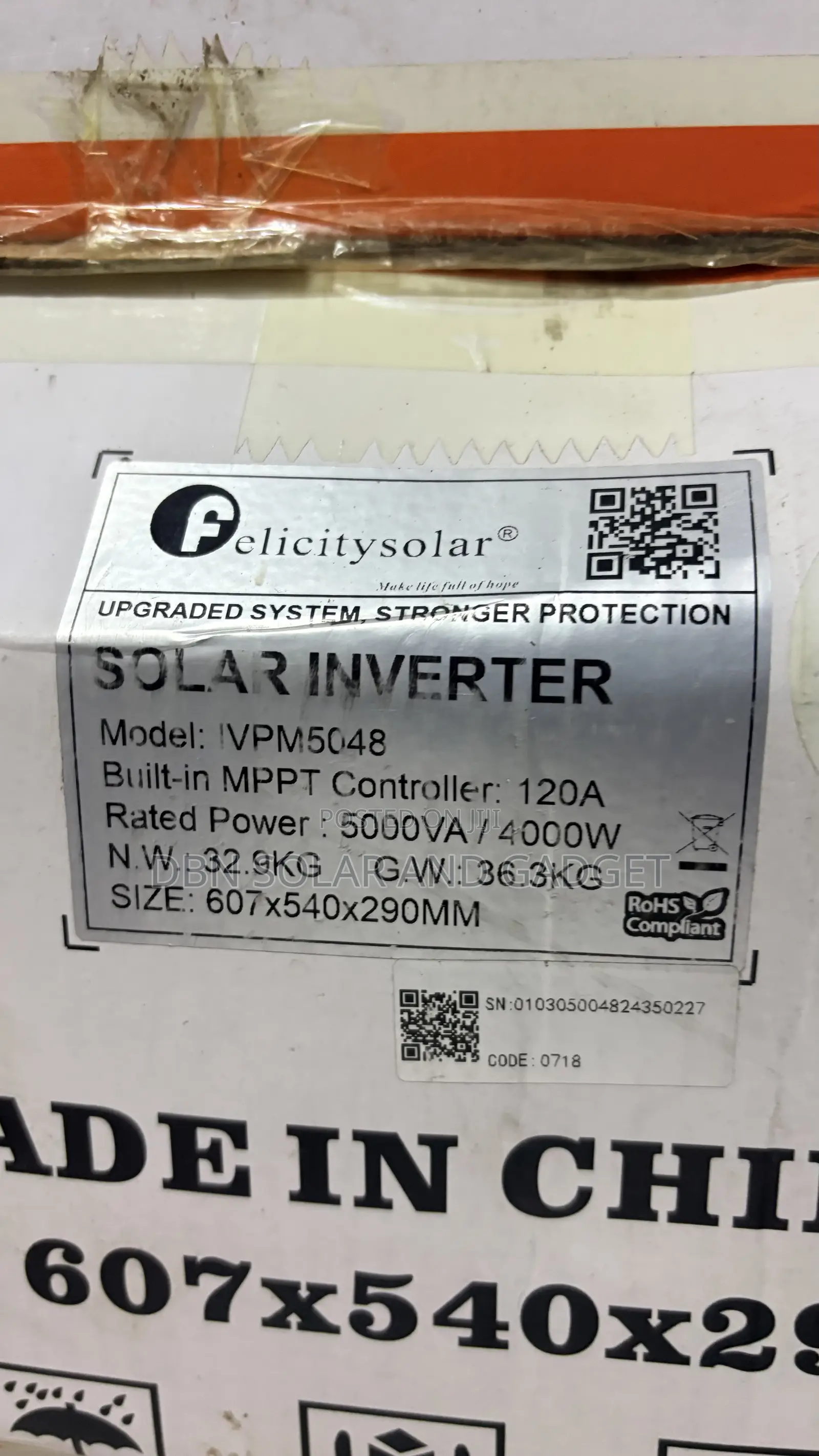 Original 5kva 48v Felicity Solar Hybrid Inverter Available in Stock
