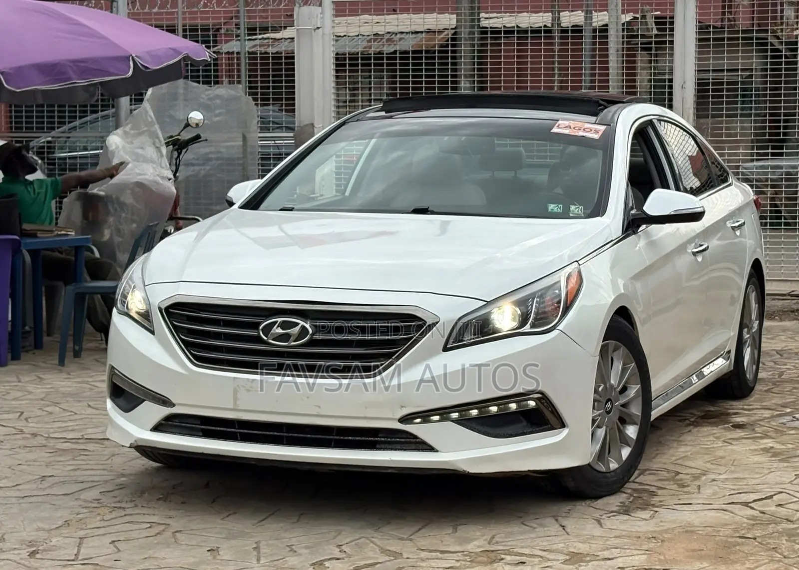 Hyundai Sonata Limited 4dr Sedan (2.4L 4cyl 6A) 2015 White