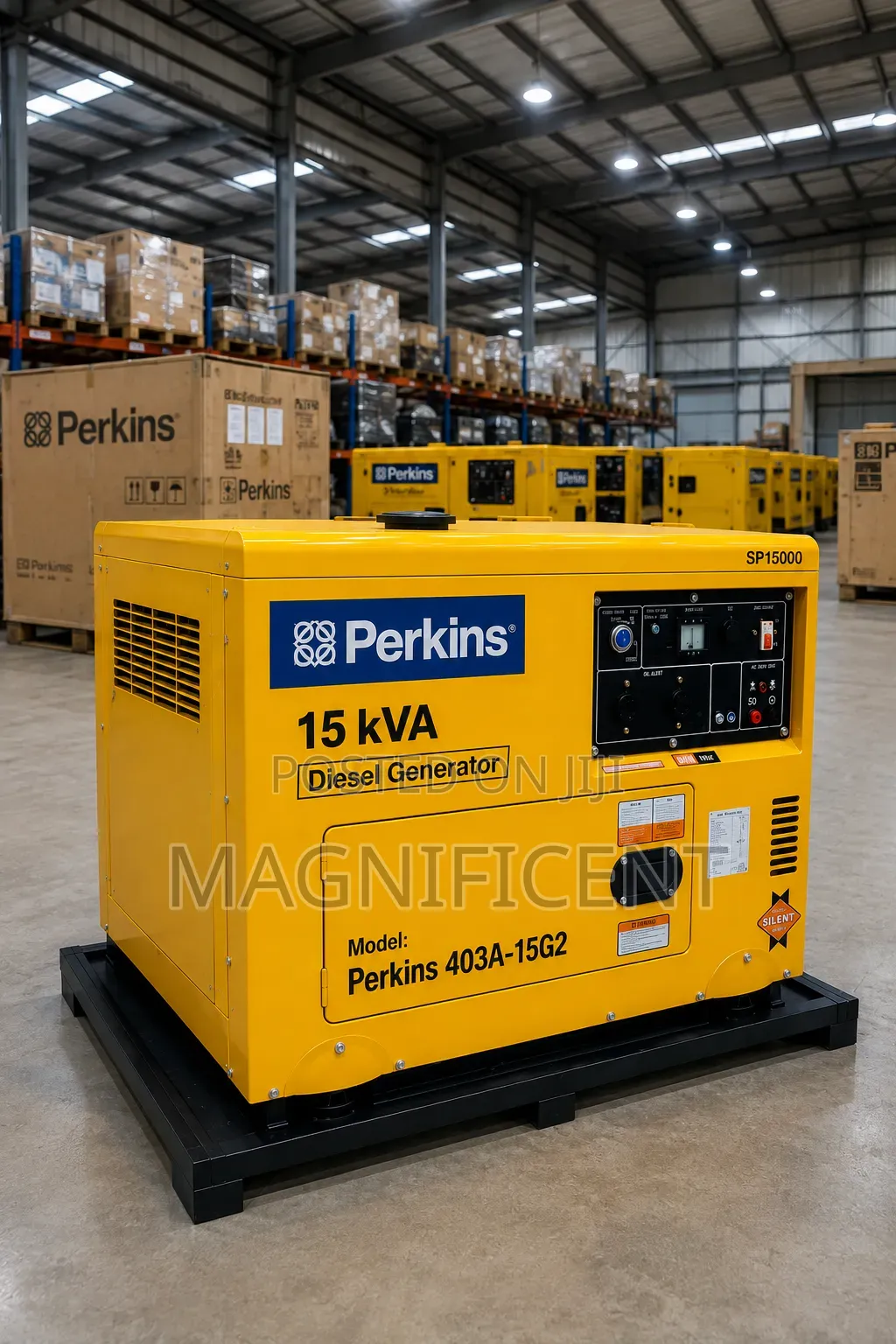 PERKINS 15 kVA DIESEL GENERATOR Model: Perkins 403a-15g2