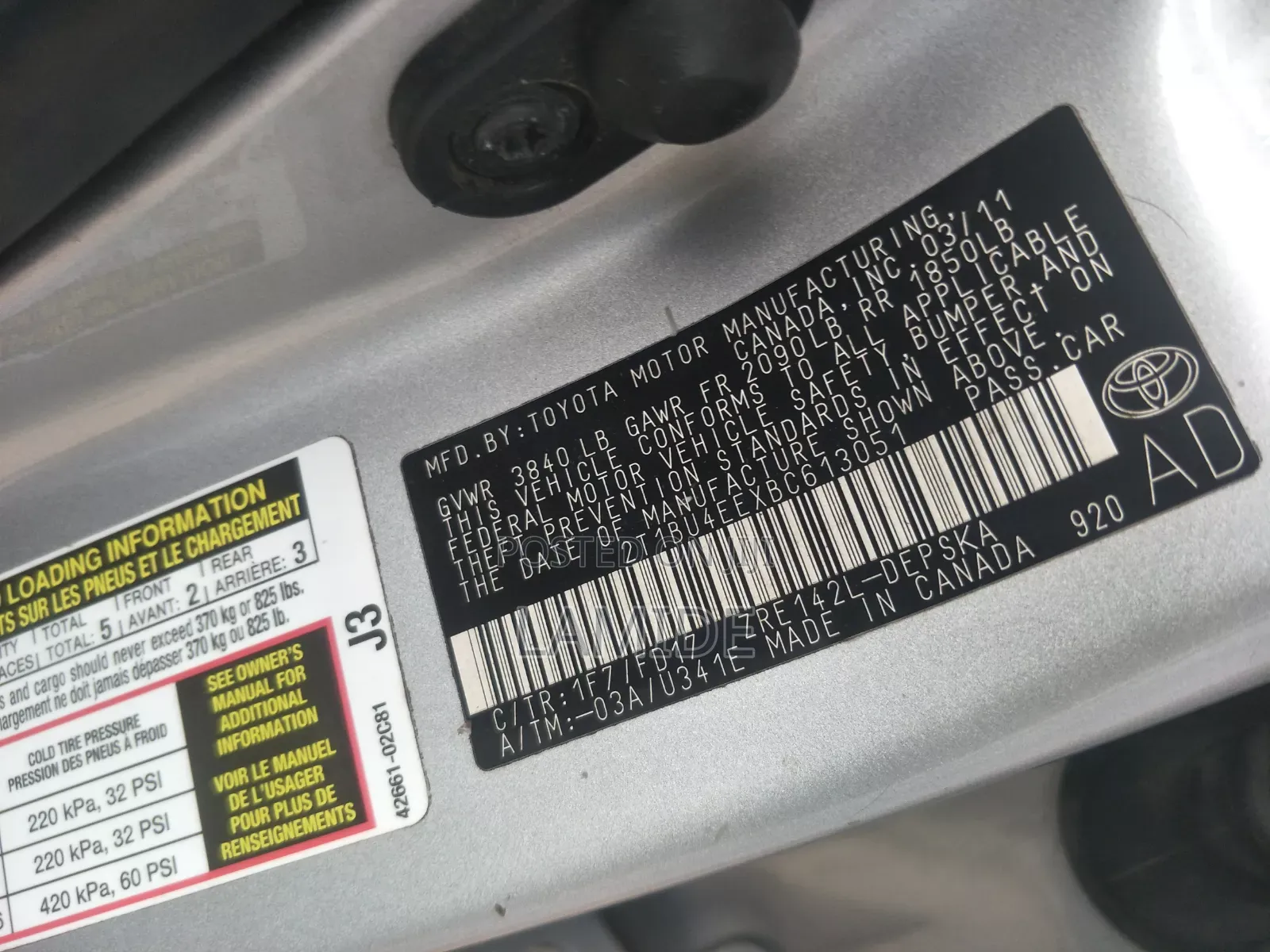 Toyota Corolla S 4dr Sedan (1.8L 4cyl 4A) 2011 Silver