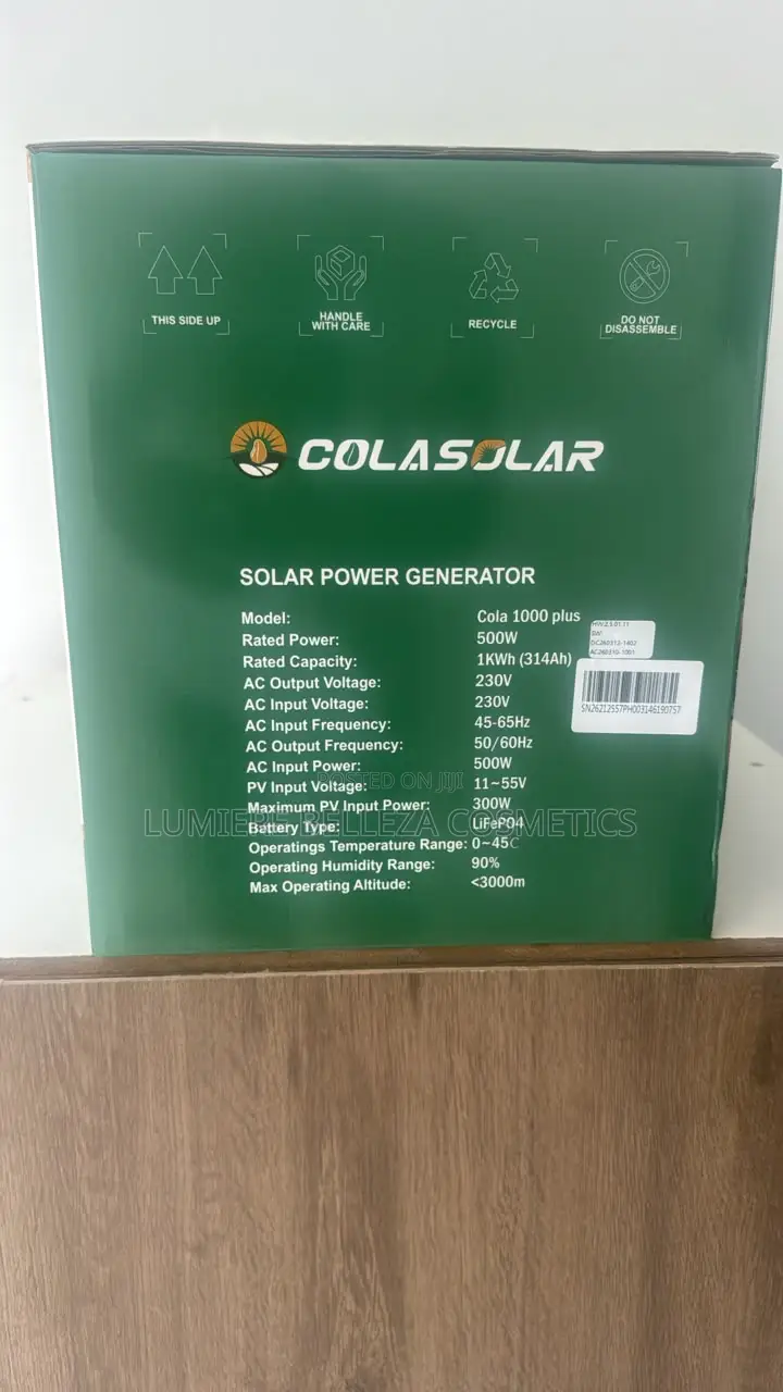 COLA 1000 PLUS 500W Solar Generator | Portable Power Station