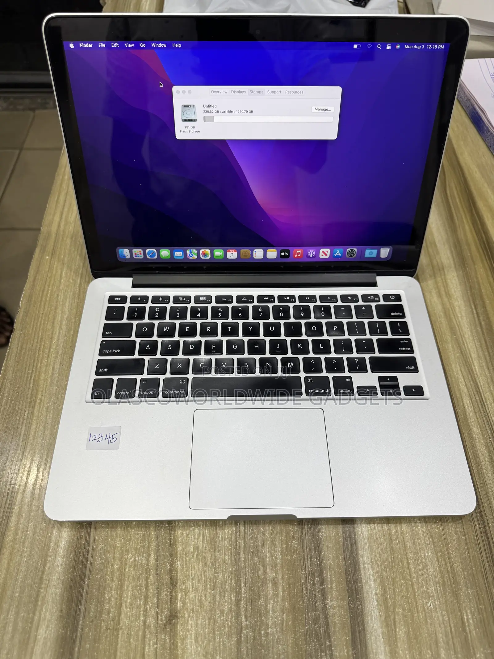 Laptop Apple MacBook Pro 2015 16GB Intel Core i5 SSD 256GB
