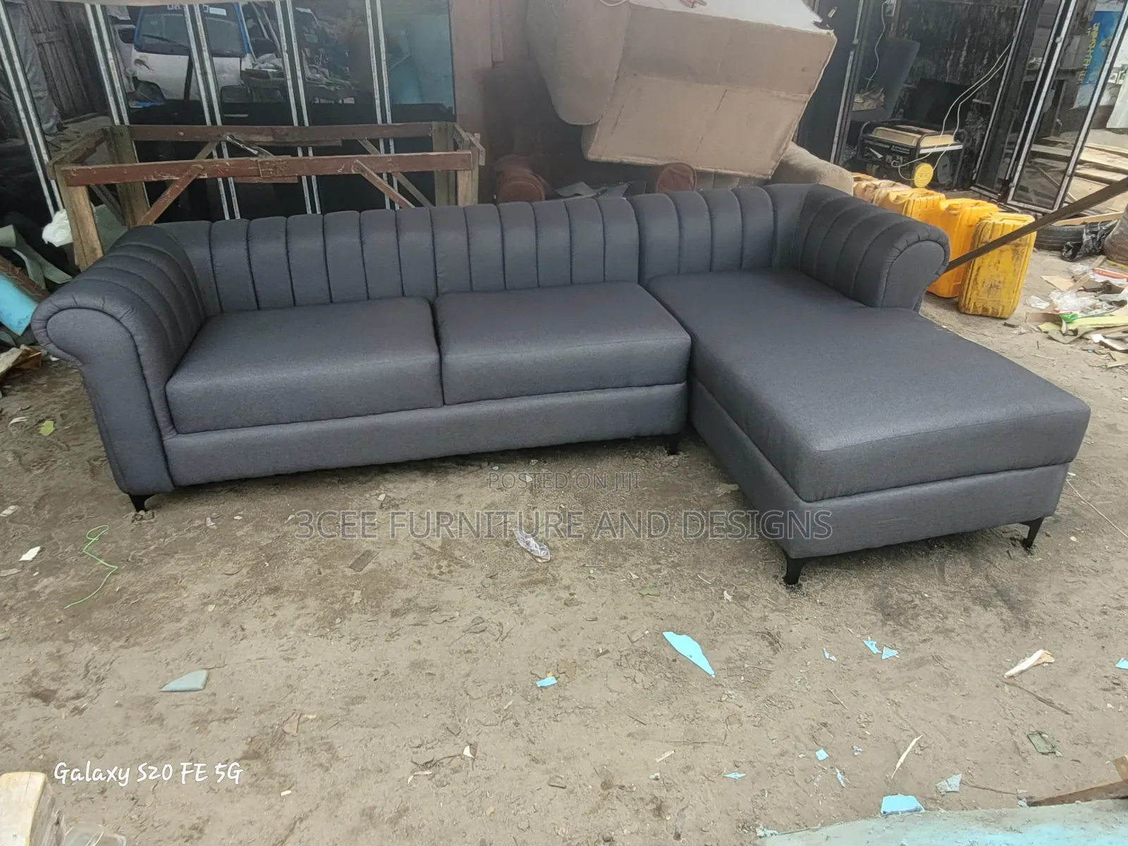 Dark Ash Colour L Couch