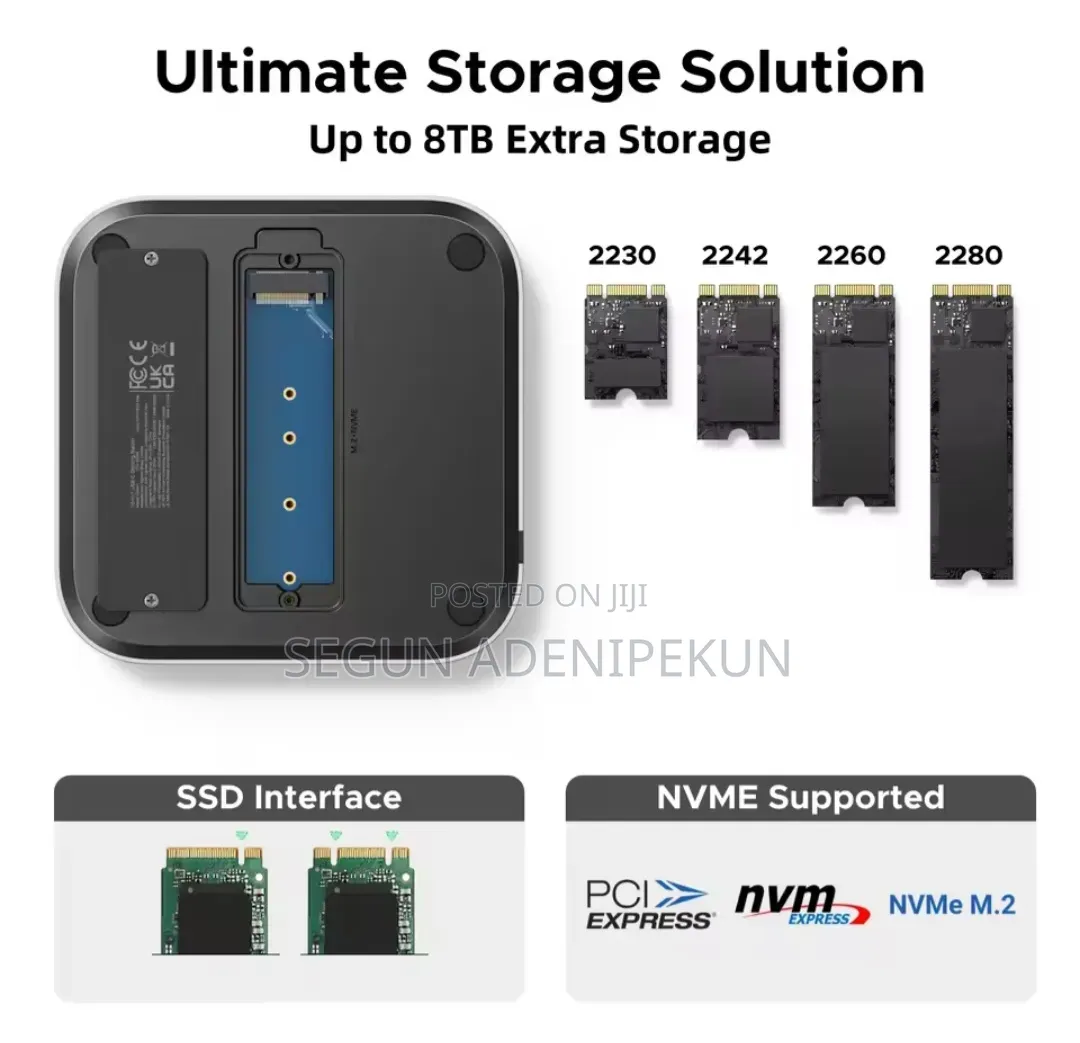 UGREEN 10-in-2 USB-C Docking Station for Mac Mini (M4/M4 Pro)