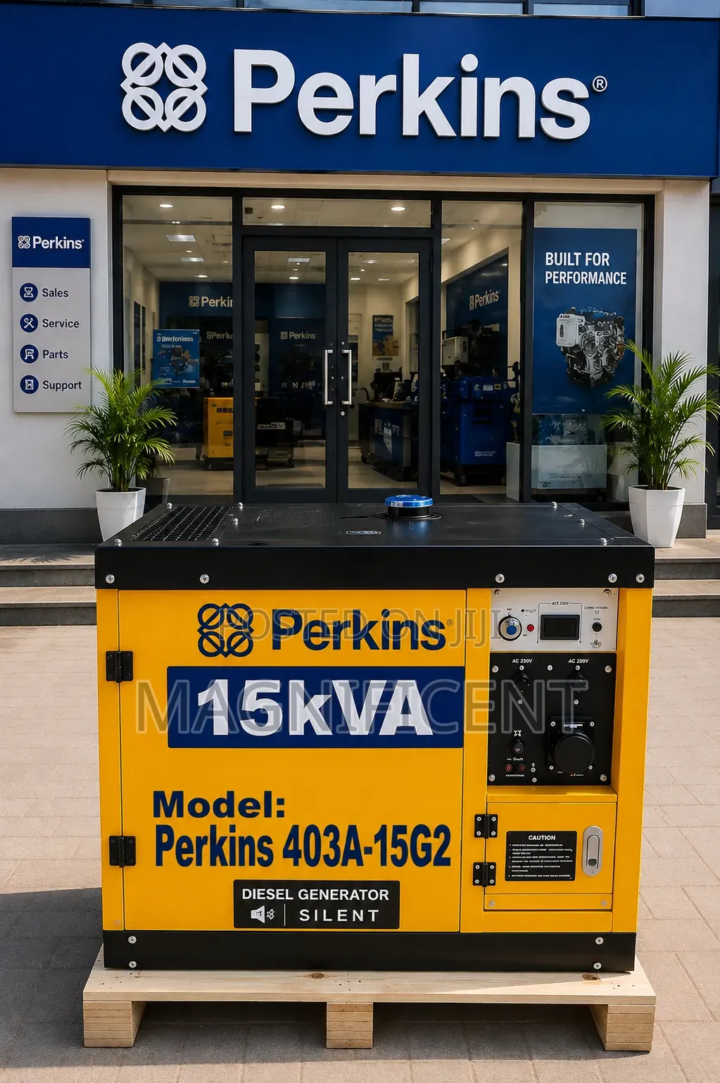 15KVA Perkins 403a-15g2 Low Noise 100% Copper Coil Diesel Generator