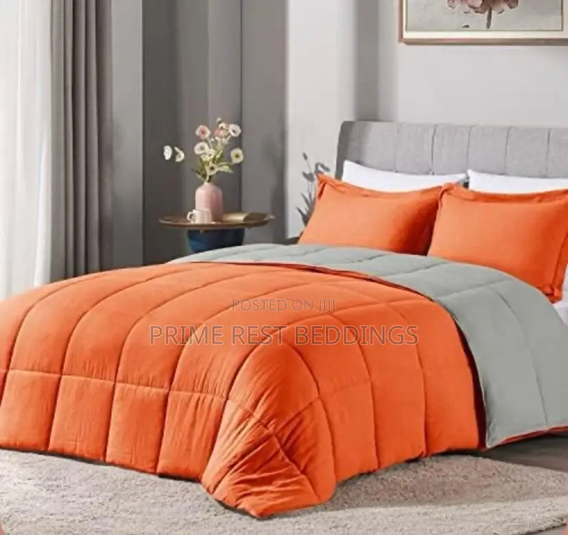 Modern 2 Tone Color Cotton Bedding Set
