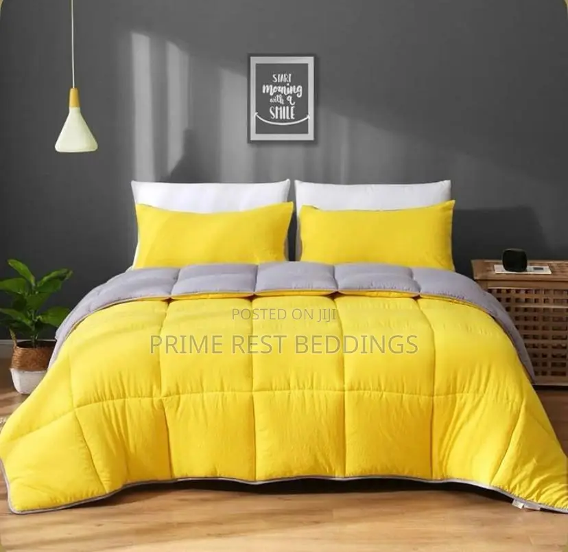 Modern 2 Tone Color Cotton Bedding Set